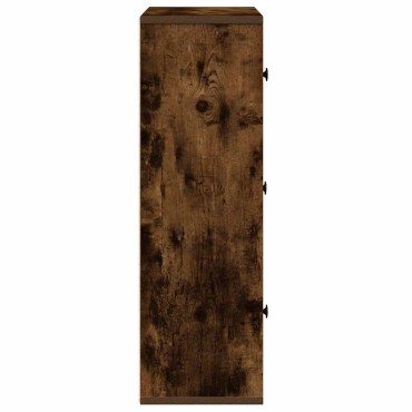 vidaXL Βιβλιοθήκη Καπνιστή Δρυς 60x24x76,5cm από Επεξεργασμένο Ξύλο 1 τεμ.