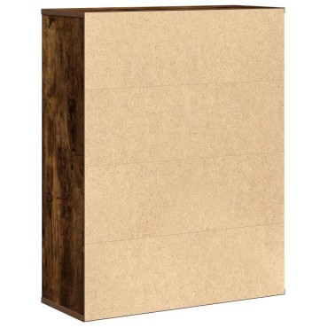 vidaXL Βιβλιοθήκη Καπνιστή Δρυς 60x24x76,5cm από Επεξεργασμένο Ξύλο 1 τεμ.