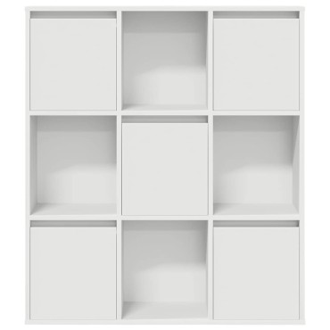 vidaXL Βιβλιοθήκη Λευκή 89x24x101,5cm από Επεξεργασμένο Ξύλο 1 τεμ.