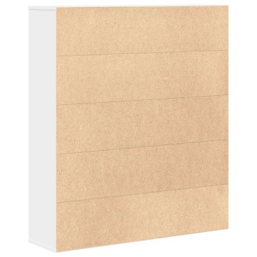vidaXL Βιβλιοθήκη Λευκή 89x24x101,5cm από Επεξεργασμένο Ξύλο 1 τεμ.