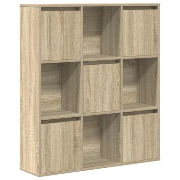 vidaXL Βιβλιοθήκη Sonoma Δρυς 89x24x101,5cm από Επεξεργασμένο Ξύλο 1 τεμ.