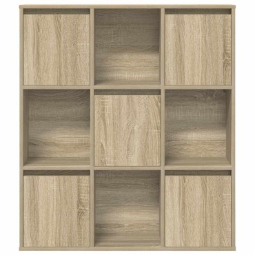 vidaXL Βιβλιοθήκη Sonoma Δρυς 89x24x101,5cm από Επεξεργασμένο Ξύλο 1 τεμ.