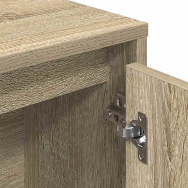 vidaXL Βιβλιοθήκη Sonoma Δρυς 89x24x101,5cm από Επεξεργασμένο Ξύλο 1 τεμ.