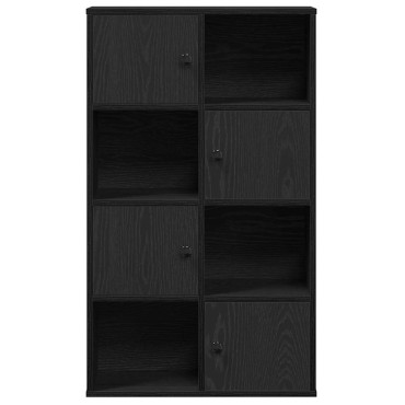 vidaXL Βιβλιοθήκη Μαύρη Δρυς 60x24x101,5cm Κατασκευασμένο ξύλο 1 τεμ.
