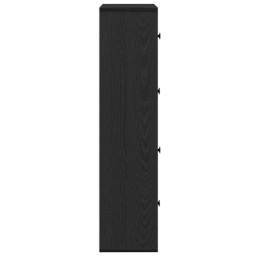 vidaXL Βιβλιοθήκη Μαύρη Δρυς 60x24x101,5cm Κατασκευασμένο ξύλο 1 τεμ.