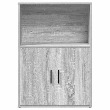 vidaXL Βιβλιοθήκη Γκρι Sonoma 60x24x85cm από Επεξεργασμένο Ξύλο 1 τεμ.