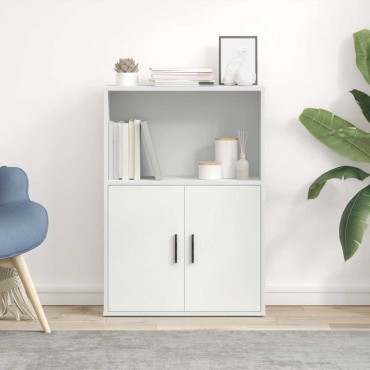 vidaXL Βιβλιοθήκη Λευκή 60x24x85cm από Επεξεργασμένο Ξύλο 1 τεμ.