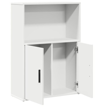 vidaXL Βιβλιοθήκη Λευκή 60x24x85cm από Επεξεργασμένο Ξύλο 1 τεμ.