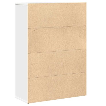 vidaXL Βιβλιοθήκη Λευκή 60x24x85cm από Επεξεργασμένο Ξύλο 1 τεμ.