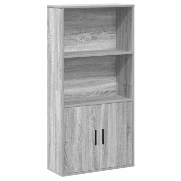 vidaXL Βιβλιοθήκη Γκρι Sonoma 60x24x120cm από Επεξεργασμένο Ξύλο 1 τεμ.
