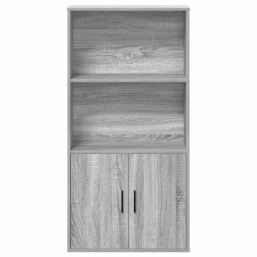 vidaXL Βιβλιοθήκη Γκρι Sonoma 60x24x120cm από Επεξεργασμένο Ξύλο 1 τεμ.