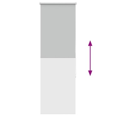vidaXL Ρολέρ Μπλακάουτ ανοιχτό γκρι 50x130 cm Πλάτος υφάσματος 45,7cm