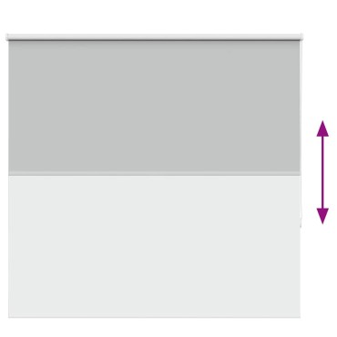 vidaXL Roller Blind Blackout ανοιχτό γκρι 145x130 cm Πλάτος υφάσματος