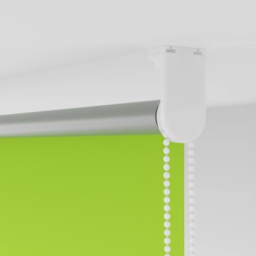 vidaXL Roller Blind Blackout φύλλα πράσινα 155x150 cm Πλάτος υφάσματος