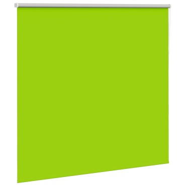 vidaXL Roller Blind Blackout φύλλα πράσινα 155x150 cm Πλάτος υφάσματος