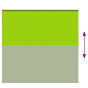 vidaXL Roller Blind Blackout φύλλα πράσινα 155x150 cm Πλάτος υφάσματος