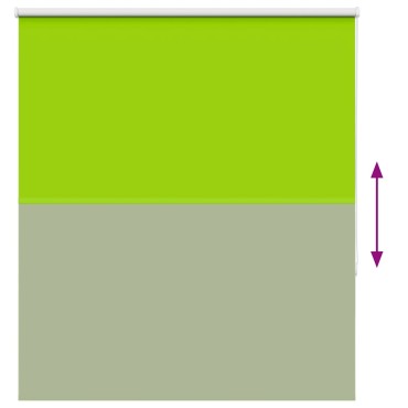 vidaXL Ρολέρ Μπλακάουτ φύλλα πράσινα 120x150 cm Πλάτος υφάσματος