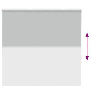 vidaXL Roller Blind Blackout ανοιχτό γκρι 155x150 cm Πλάτος υφάσματος
