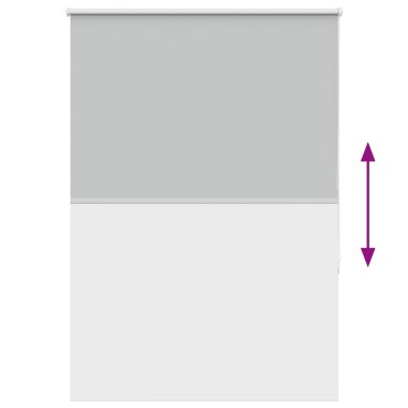 vidaXL Ρολέρ Μπλακάουτ ανοιχτό γκρι 110x150 cm Πλάτος υφάσματος