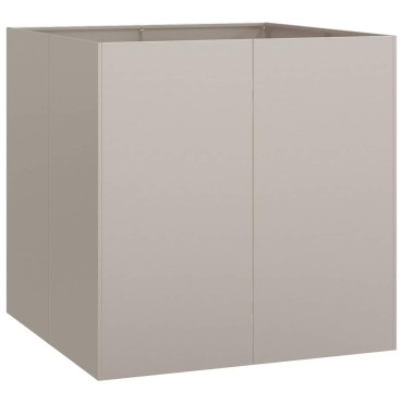 vidaXL Ζαρντινιέρα Σκουριασμένο 80x80x80εκ. Ατσάλι Σκληρυθέν στον Αέρα