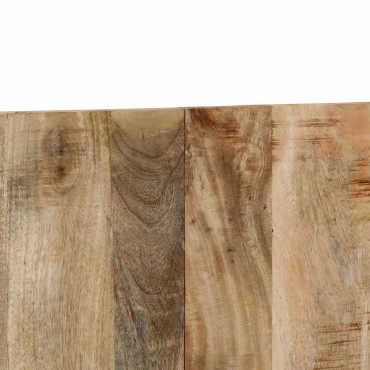 vidaXL κεφαλάρι μασίφ ακατέργαστο ξύλο Mango 200x1,5x80cm