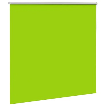 vidaXL Roller Blind Blackout φύλλα πράσινα 160x150 cm Πλάτος υφάσματος