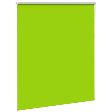 vidaXL Roller Blind Blackout φύλλα πράσινα 140x150 cm Πλάτος υφάσματος