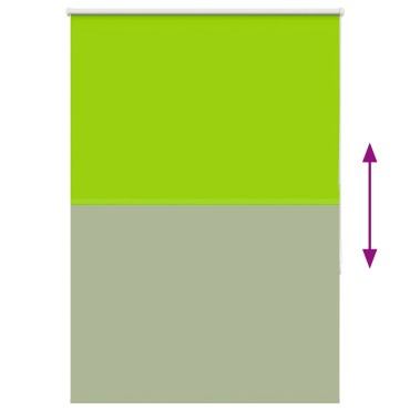 vidaXL Ρολέρ Μπλακάουτ φύλλα πράσινα 100x150 cm Πλάτος υφάσματος