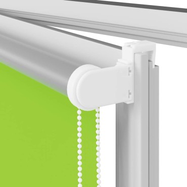 vidaXL Roller Blind Blackout φύλλα πράσινα 165x210 cm Πλάτος υφάσματος
