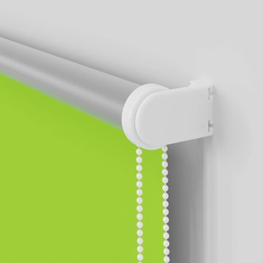 vidaXL Roller Blind Blackout φύλλα πράσινα 165x210 cm Πλάτος υφάσματος