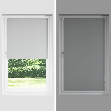 vidaXL Roller Blind Blackout φύλλα πράσινα 165x210 cm Πλάτος υφάσματος