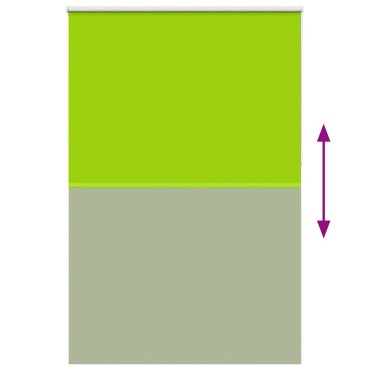 vidaXL Roller Blind Blackout φύλλα πράσινα 165x210 cm Πλάτος υφάσματος