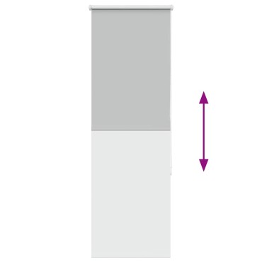 vidaXL Ρολέρ Μπλακάουτ ανοιχτό γκρι 45x130 cm Πλάτος υφάσματος 40,7cm