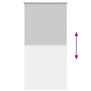 vidaXL Ρολέρ Μπλακάουτ ανοιχτό γκρι 85x150 cm Πλάτος υφάσματος 80,7 cm