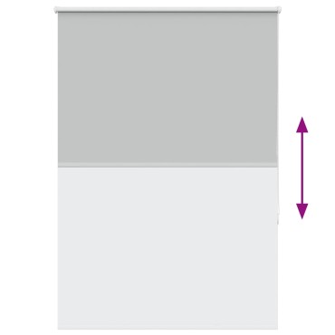 vidaXL Ρολέρ Μπλακάουτ ανοιχτό γκρι 95x150 cm Πλάτος υφάσματος 90,7 cm
