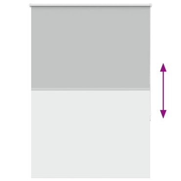 vidaXL Ρολέρ Μπλακάουτ ανοιχτό γκρι 115x150 cm Πλάτος υφάσματος