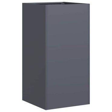 vidaXL Ζαρντινιέρα Ανθρακί 40x40x80 εκ. από Χάλυβα Ψυχρής Έλασης