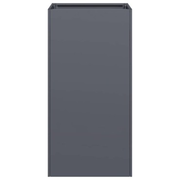 vidaXL Ζαρντινιέρα Ανθρακί 40x40x80 εκ. από Χάλυβα Ψυχρής Έλασης