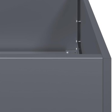 vidaXL Ζαρντινιέρα Ανθρακί 40x40x80 εκ. από Χάλυβα Ψυχρής Έλασης