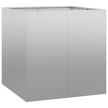 vidaXL Ζαρντινιέρα 80x80x80 εκ. από Γαλβανισμένο Ατσάλι