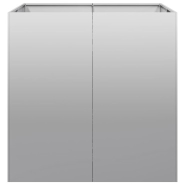 vidaXL Ζαρντινιέρα 80x80x80 εκ. από Γαλβανισμένο Ατσάλι