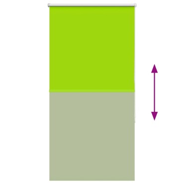 vidaXL Ρολέρ Μπλακάουτ φύλλα πράσινα 70x150 cm Πλάτος υφάσματος 65,7cm