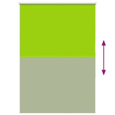 vidaXL Ρολέρ Μπλακάουτ φύλλα πράσινα 105x150 cm Πλάτος υφάσματος