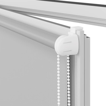 vidaXL Roller Blind Blackout ανοιχτό γκρι 40x150 cm Πλάτος υφάσματος