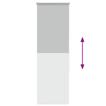 vidaXL Roller Blind Blackout ανοιχτό γκρι 40x150 cm Πλάτος υφάσματος