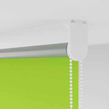 vidaXL Roller Blind Blackout φύλλα πράσινα 160x230 cm Πλάτος υφάσματος