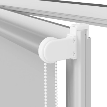 vidaXL Roller Blind Blackout ανοιχτό γκρι 135x150 cm Πλάτος υφάσματος