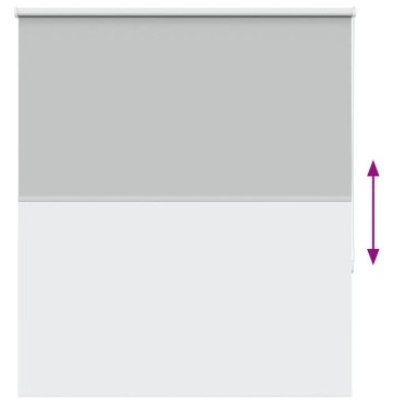 vidaXL Roller Blind Blackout ανοιχτό γκρι 135x150 cm Πλάτος υφάσματος