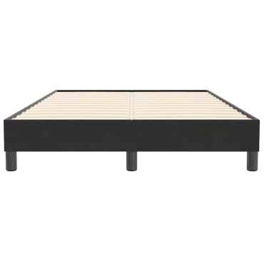 vidaXL Box Spring Κρεβάτι χωρίς στρώμα Μαύρο 120x210 cm Βελούδινο