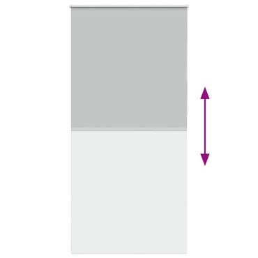 vidaXL Ρολέρ Μπλακάουτ ανοιχτό γκρι 100x230 cm Πλάτος υφάσματος 95,7cm